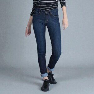 Dish-Denim slim straight denim jeans navy blue women's size 25